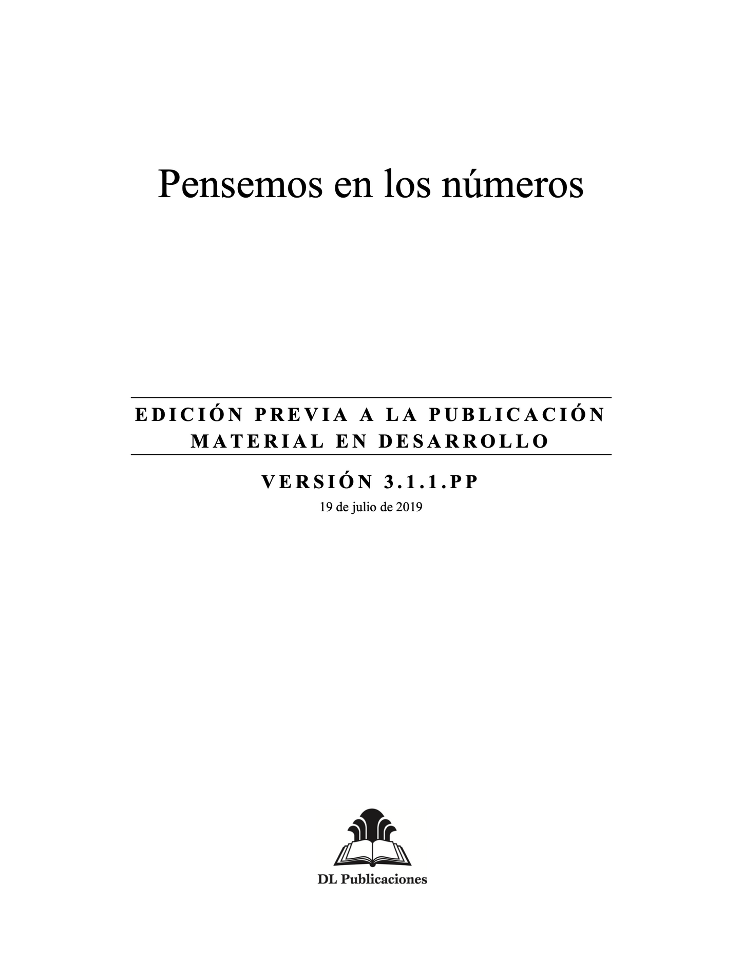 Pensemos en los números