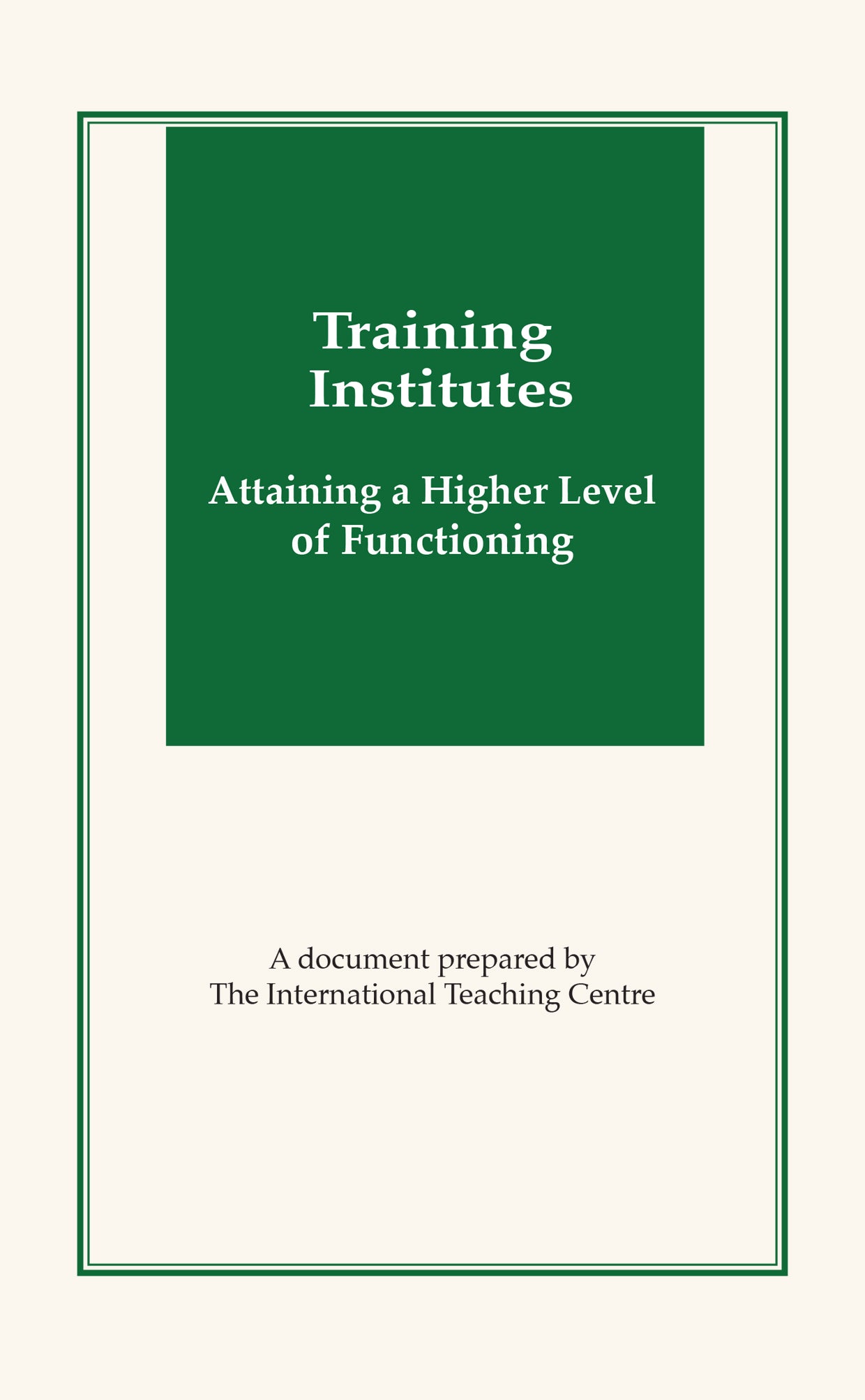 Training Institutes