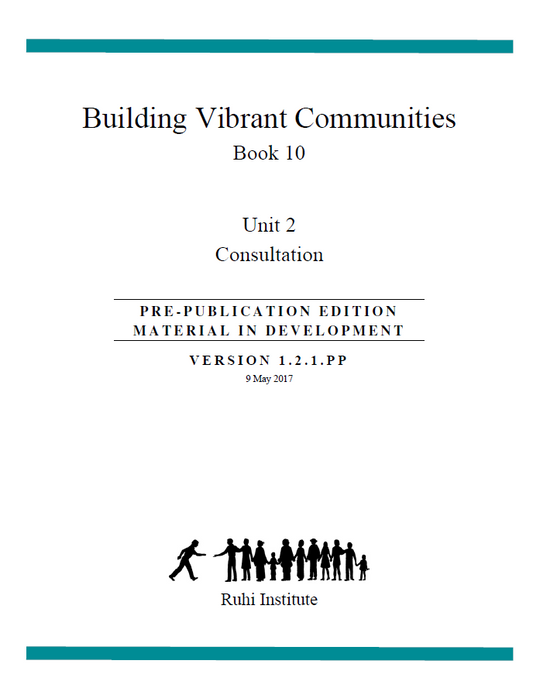 Book 10.2 - Building Vibrant Communities - Consultation