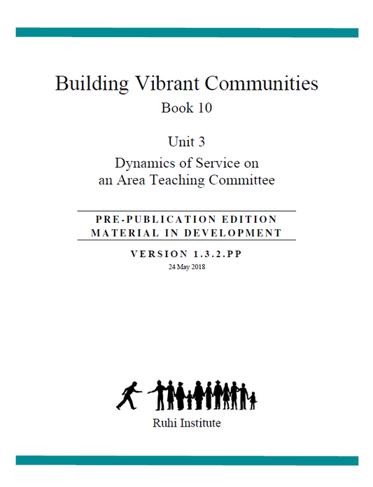 Book 10.3 - Building Vibrant Communities - Dynamics of Service on an Area Teaching Committee