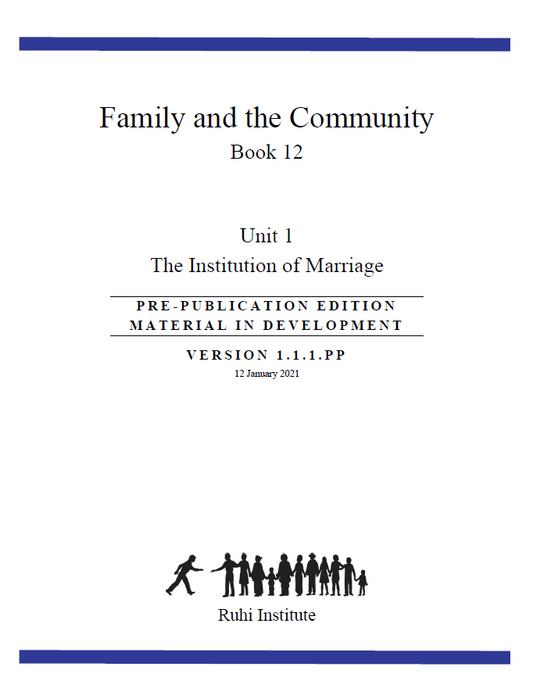 Book 12.1 - Family and Community - An Expanding Conversation on the Education of Children