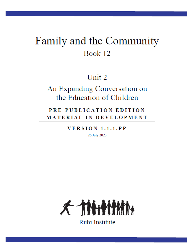 Book 12.2 - Family and Community - An Expanding Conversation on the Education of Children