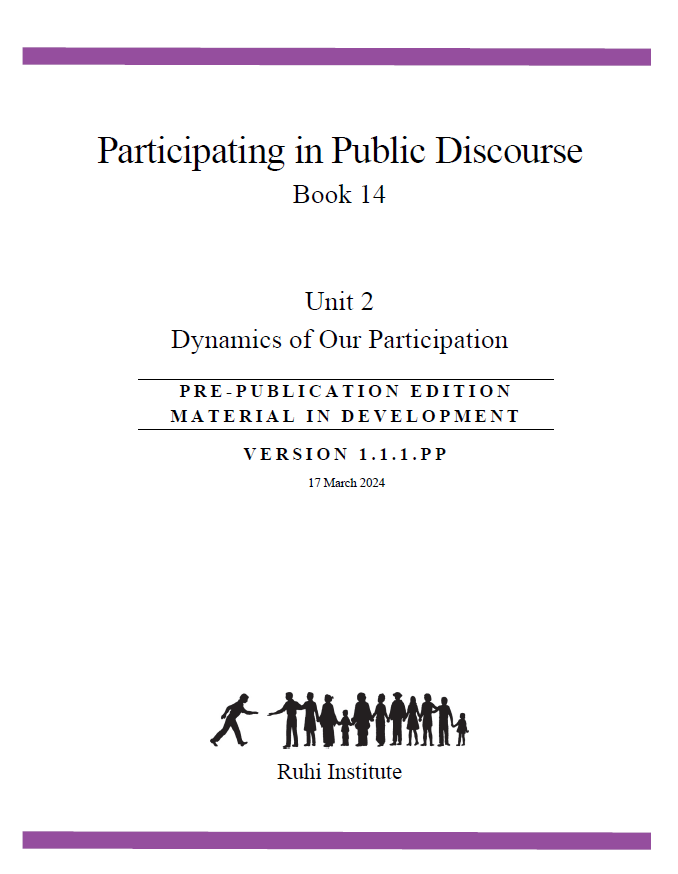 Book 14.2 - Participating in Public Discourse - Dynamics of Our Participation