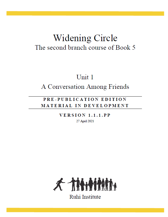 Widening Circle - The Second Branch Course of Book 5 - Unit 1