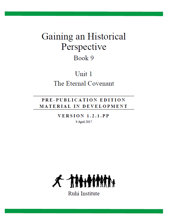 Book 09.1 - Gaining an Historical Perspective - The Eternal Covenant