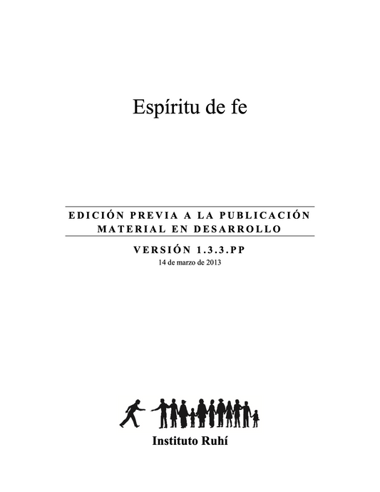 Espíritu de fe