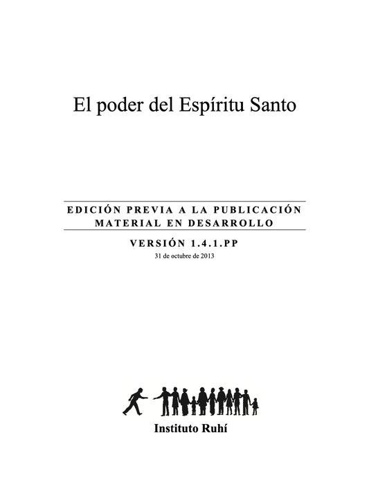 El poder del Espíritu Santo